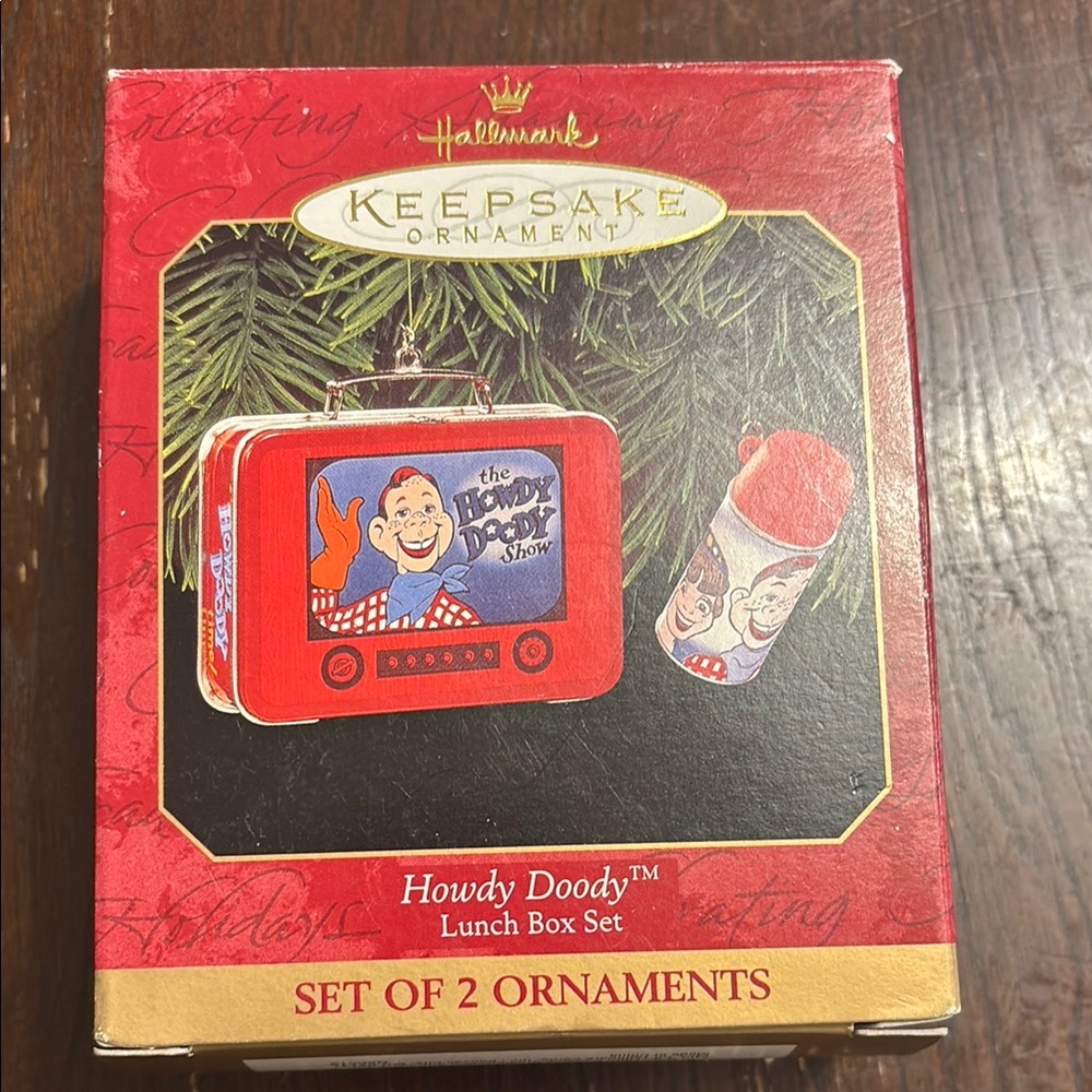 Hallmark Howdy Doody Ornament Set - Red and Blue